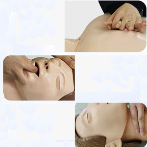 Simulador de reanimación cardiopulmonar de medio cuerpo para adultos para entrenamiento de primeros auxilios modelo básico ficticio - Product Image 4