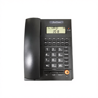 Téléphone fixe hôtelier SunComm SC-2307-AP avec identification de l'appelant, messagerie vocale, musique en attente, double tonalité, fonction flash et recomposition à une touche
