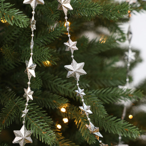 Guirlande de perles irisées transparentes en gros, formes assorties, sur bobine, pour décoration de sapin de Noël et arrangements festifs - Product Image 3