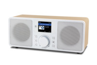 Radio Stereo Portabel Rumah Terbaru 2025 dengan Bingkai Kayu DAB/FM dan Radio Internet Digital Bluetooth dengan Fungsi Jam