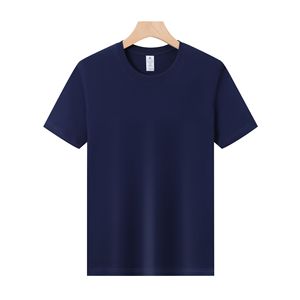 T-shirt uni à manches courtes en coton épais pour l'été, col rond, logo imprimé, vêtements <span class=keywords><strong>de</strong></span> travail, <span class=keywords><strong>culture</strong></span> d'entreprise, broderie, coupe ample - Product Image 5