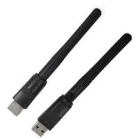 Adaptador WiFi USB de doble banda de 600Mbps, antena AC600 de 2,4 GHz y 5GHz para PC, Mini ordenador, receptor de tarjeta de red inalámbrico 802.11b/n/G/AC