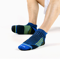 Chaussettes de sport basses respirantes avec logo personnalisé, technologie Coolmax anti-humidité et soutien de la voûte plantaire pour hommes et femmes
