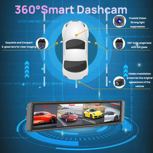 360 Graus Quatro Canais Traço Cam T80 com 3 Câmeras ADAS Detecção De Ponto Cego Tela De 11.26 Polegadas e Ativação De Voz - Product Image 2