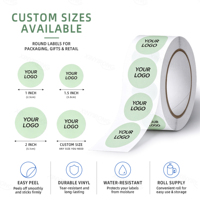 Rouleau d'étiquettes autocollantes en PVC sur mesure, rouleau d'autocollants en vinyle durable pour l'emballage de bouteilles et de contenants cosmétiques