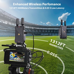 Kit d'extension sans fil longue portée 1080P avec transmetteur et récepteur sans fil 2,4 GHz/5 GHz et latence de 0,05 s et sortie en boucle - Product Image 2