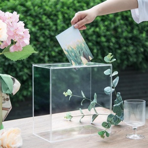 YAGELI Wholesale Cosmetic Acrylic Clear <b>Display</b> <b>Case</b> for Invitation Cards with Silk-Screen Printing Customized Logo MOQ 100Pcs - Product Image 5