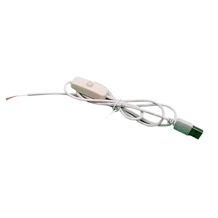 White Switch Lamp Power Cord With Dimmer Usb Electric Power Cord A Open Closed Line Power Cord