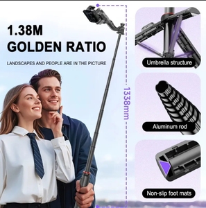C22 130cm langer Stativ-Gimbal-Stabilisator mit AI Face Tracking-Telefon Selfie-Fernbedienung für den Schreibtisch gebrauch - Product Image 3