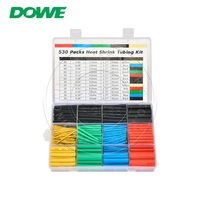 Boîte de 530, 560, 580, 750, 800 pièces de tubes thermorétractables triples, épaissis, étanches, basse tension, isolation 600V, haute température