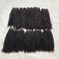 Cheveux Vietnamiens AngelBella Super Double Drawn 100% Humains, Cheveux Vierges Bruts Double Drawn, Boucles Pixie, Cuticules Alignées, Lots de Mèches