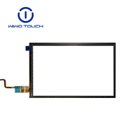 Panel Sentuh Kapasitif PCAP Custom GT1151 8 Inci IIC Multi-Touch dengan Lapisan Kaca 6H, Kit Overlay Layar Sentuh untuk Monitor Layar Sentuh