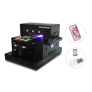 Automatic A3 2850 UV printer UV flatbed Printer for Epson L1800 for Acrylic Mobile case bottle cylinder print