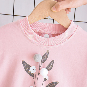 Ensemble de vêtements pour bébés filles, tissu en coton, printemps, décontracté, respirant, 2 pièces, chemise + pantalon - Product Image 4