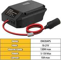 Convertisseur abaisseur de tension pour Dewalt 20V vers 12V, adaptateur de batterie pour roues électriques, adaptateur allume-cigare pour tous les appareils automobiles