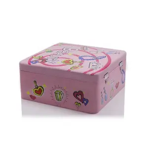 Custom Fashion New Design can clef jewelry box packaging jewelry safe box