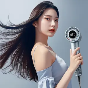 KSLE High-Speed Low Noise Brushless Motor Negative Ionic Hair Dryer for Fast Drying for Home  Travel