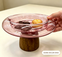 Bol à salade en verre coloré transparent résistant à la chaleur, écologique, polyvalent, grande capacité, vaisselle pour la maison et la cuisine