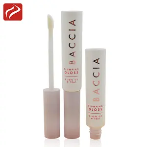 Custom Packaging Colored Tube Soft PE Pumping Gloss Tube With Brush