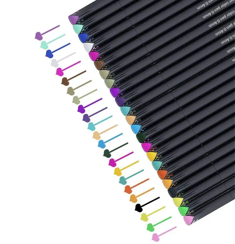100 colors Pen Set 0.4 mm Fine Point Markers Fine Tip Drawing Pens Porous Fineliner Pen