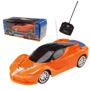 Barato Meninos Presente 3D Iluminação 4CH 1:24 Brinquedo do Rc Carro de Corrida de Controle Remoto Modelo de Simulação de Coche