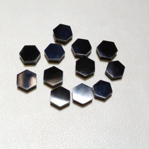 5 to 30 mm Natural Black Obsidian Hexagon <b>Shape</b> Both Side Flat Loose Gemstone-AAA Grade-Iridescence-For Jewelry Making - Product Image 6