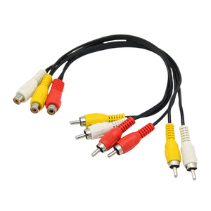 Cable AV 3RCA Hembra a 6RCA Macho, Cable de Cobre para TV, para Decodificador de DVD, Conversión de Video - Product Image 3