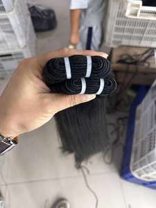 Letsfly 10 Fasci di Capelli Brasiliani Lisci, Un Donatore, Non Trattati, Marrone Remy, Doppia Trama a Macchina, Tutti i Colori Disponibili, Vendita all'Ingrosso - Product Image 4