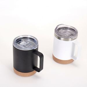 Gobelet isotherme droit en acier inoxydable 304 de 12 oz, 16 oz, 500 ml avec base en liège, tasse à eau thermique portable - Product Image 3
