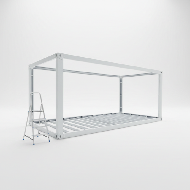 TOPPRE Economic Prefabricated Home Light Steel Frame Quick Disassembly House Movable Galvanized Steel Detachable Container Frame