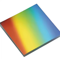 Lentille en verre à réseau optique, réseau de réflexion 2400 Line Center Wavelength 500nm Diffraction Flat Plate Spectrometer Grating