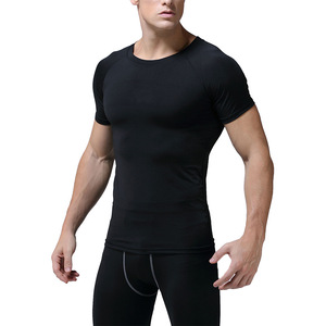 Commercio all'ingrosso Dryfit Athletic Running abbigliamento sportivo compressione palestra abbigliamento <span class=keywords><strong>Fitness</strong></span> muscolare da <span class=keywords><strong>uomo</strong></span> maglietta in fibra di bambù magliette - Product Image 5