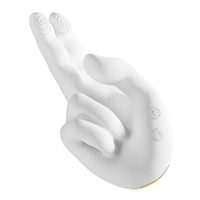 Leistungsstarker Rechtshändiger G-Punkt-Vibrator Beheizt und Einführbar Klitoraler Masturbationsmassager Finger-Klitoris-Stimulationsprodukt