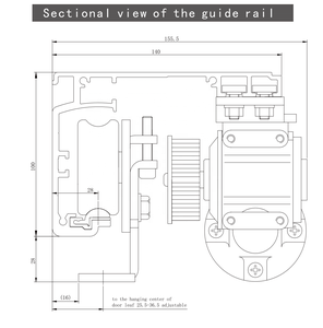 Di alta qualità DEPER DSH-250 2x250Kg di vetro automatico resistente porta scorrevole macchina operatore per Hotel banca ufficio - Product Image 4