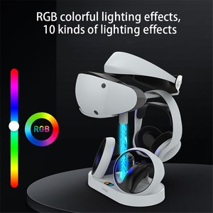 Estación de Carga IPEGA PG-P5V001 para Auriculares PS5 <span class=keywords><strong>VR2</strong></span> y Dos Controles PS5, Base de Carga con Pantalla LED RGB - Product Image 5