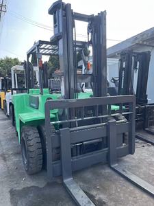 Used Mitsubishi Diesel Forklift 2.5 Ton Stacker Forklift Green 3000 mm 6000 mm <b>Lifting</b> Height for Warehouse Yard - Product Image 2
