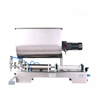 Machine de remplissage pneumatique à piston en U pour pâtes, sauces, yaourts, beurre de cacahuète, adaptée aux bocaux et aux sachets