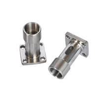 Support cylindrique carré 20*25 en acier inoxydable 304, raccords de base pour équipement de remplissage