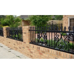 Ensemble de portails de <span class=keywords><strong>jardin</strong></span> en métal TL Spear Top, clôture décorative en fer forgé, clôture de sécurité résistante à la rouille, clôture extérieure avec revêtement en poudre - Product Image 6