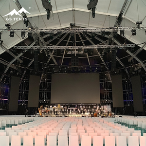 Tentes Igloo Orbitales avec parois latérales en PVC opaque et transparent au choix pour salles privées de concerts et festivals de musique à vue dégagée - Product Image 1