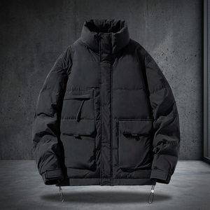 Premium Custom Stand Collar <b>Waterproof</b> Winter Puffer <b>Jacket</b> for Men-Insulated <b>Warm</b> Outdoor Fashion - Product Image 1