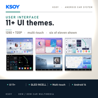 KSOY Android Radio Car Stereo Car Android Screen 10 Inch Radio GPS Navigation Bluetooth Multimedia Player