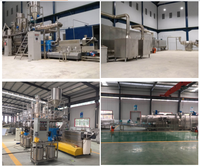 Línea de Producción Automática de Alimentos Secos y Húmedos para Perros, Gatos y Peces, con Extrusora de 1 tonelada/h, Maquinaria y Equipo PLC para Motor de Alta Potencia