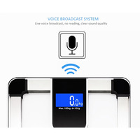 Nouveau Style 180kg/396lb balance de pesée numérique personnelle corps électronique balance postale voix parlante ODM personnalisé pour le corps humain