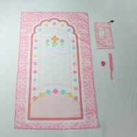 SAJDAH BS-001 Kit de prière islamique portable pour Ramadan, l'Aïd et la prière quotidienne, tapis de prière musulman avec chapelet et compteur d'adhan