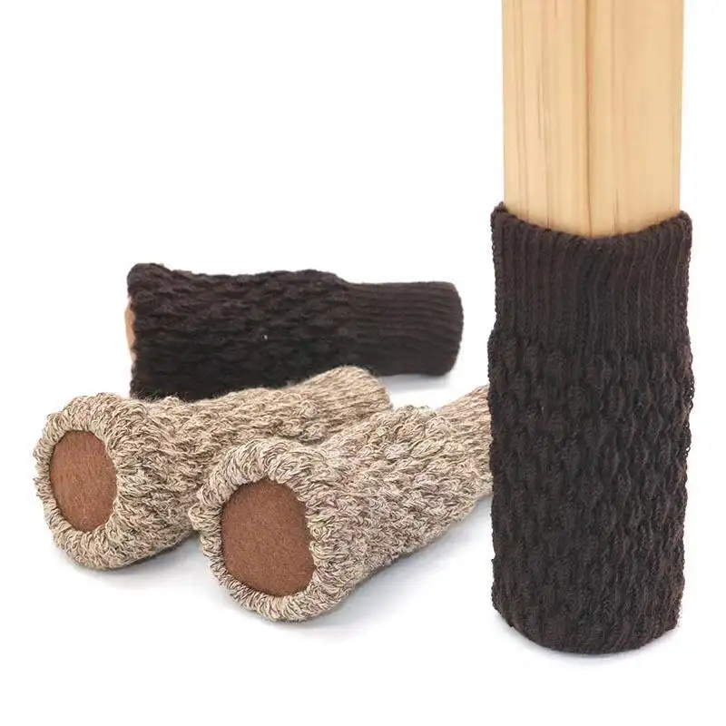 Bottes tricotées pour meubles, protège-pieds de chaise, chaussettes élastiques, hauteur des pieds, 12 pièces, en Stock