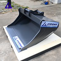Bucket Lumpur Lebar, Bucket Grading, Bucket Penggali Parit, Excavator 3 Ton, Bucket Pembersih Berkualitas Tinggi Tanpa Gigi, Tepi Halus, Bersertifikasi CE