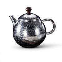 Théière en titane pur en forme d'œuf de dragon - Ensemble de thé portable pour le camping en plein air, modèle 9066SS, emballé dans une boîte en papier pour un usage domestique