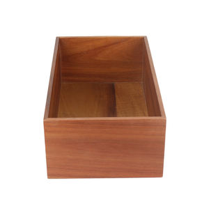 Juego organizador de cajones de almacenamiento de alimentos de bambú rectangular de 5 piezas, juego de alta calidad, duradero, que ahorra espacio, moderno, fácil de limpiar - Product Image 1
