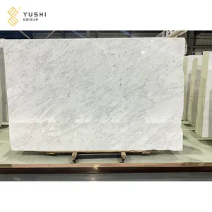 Yushi Modern Design Natural Stone White Marble Slab Delicate Colors for Wall Flooring Bathroom New Ore Drama white marble slab